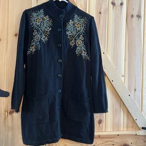 Dark grey, long sweater